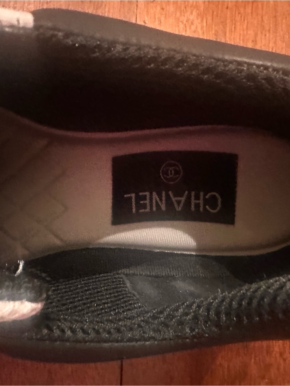 FASHION White, Beige & Black Lace-Up Logo Sneakers - Picture 7 of 7